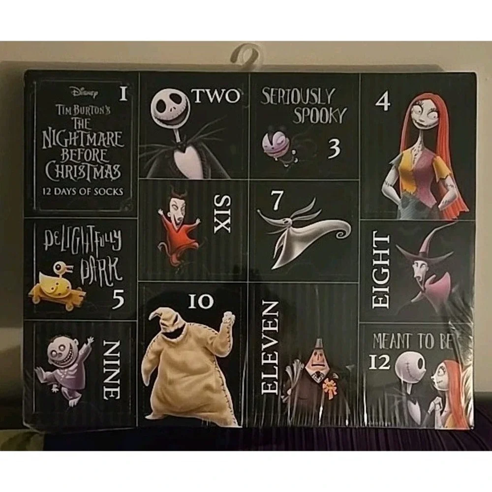 Tim Burton's The Nightmare Before Christmas 12 Days‎ Of Christmas Socks